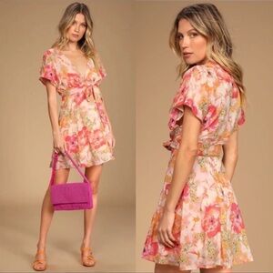 Free People FREDDY TIE MINI DRESS